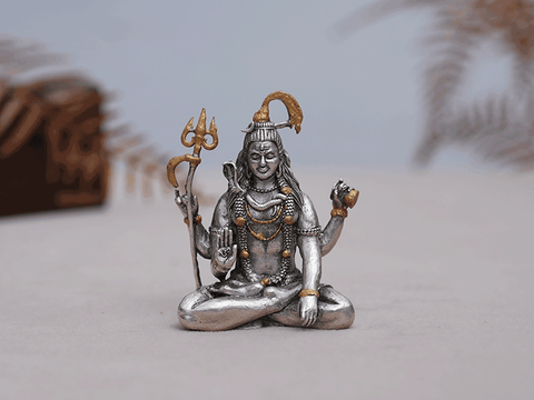 Lord Shiva Pure Silver Idol