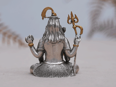 Lord Shiva Pure Silver Idol