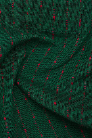 Stripes Design Forest Green Cotton Jumpsuit