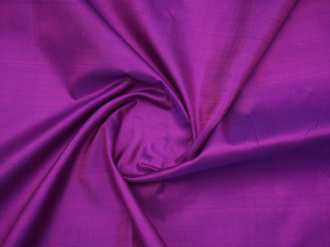 Zari Border Plain Purple Rose Kanchipuram Blouse Material