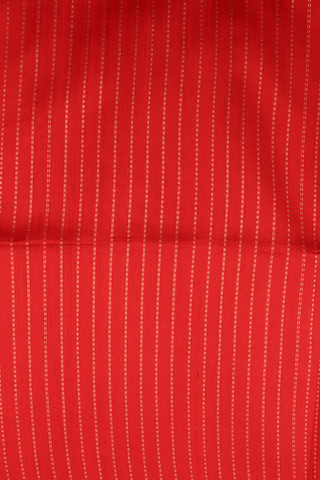Zari Striped Design Chilli Red Raw Silk Saree