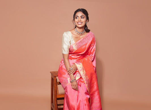 The modern twist of silk sarees