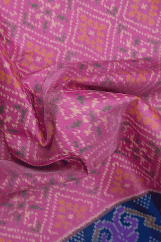 Allover Design Pink Patola Silk Saree