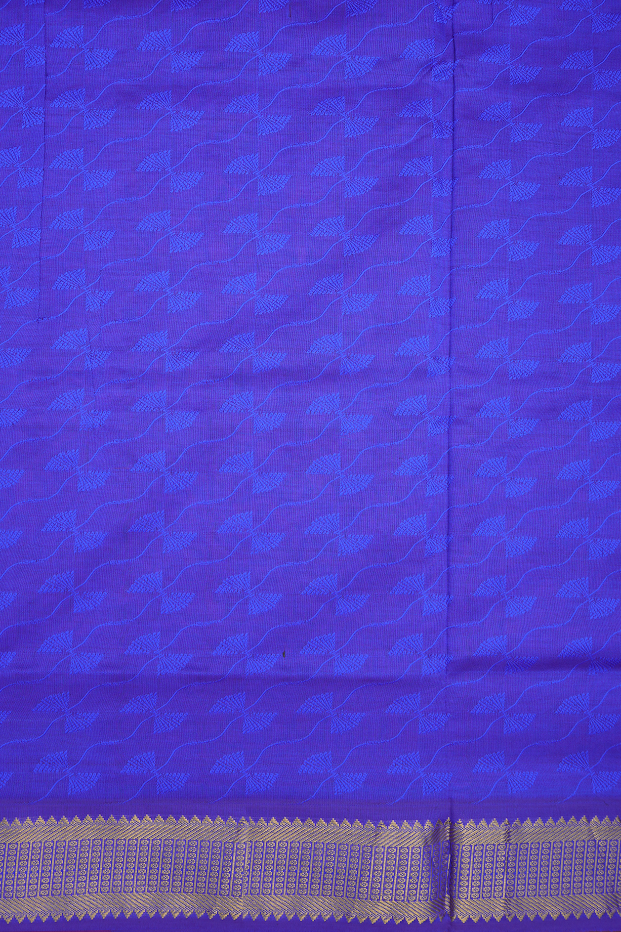 Threadwork Design Soft Purple Poly Cotton Saree