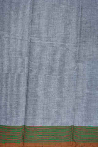 Threadwork Buttis Grey Kanchi Cotton Saree