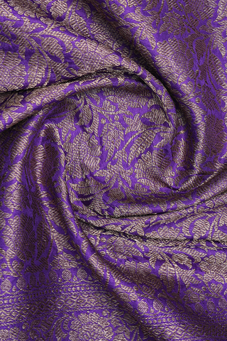 Brocade Design Purple Banaras Dupatta