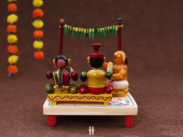 Wooden Traditional Wedding Set For Golu