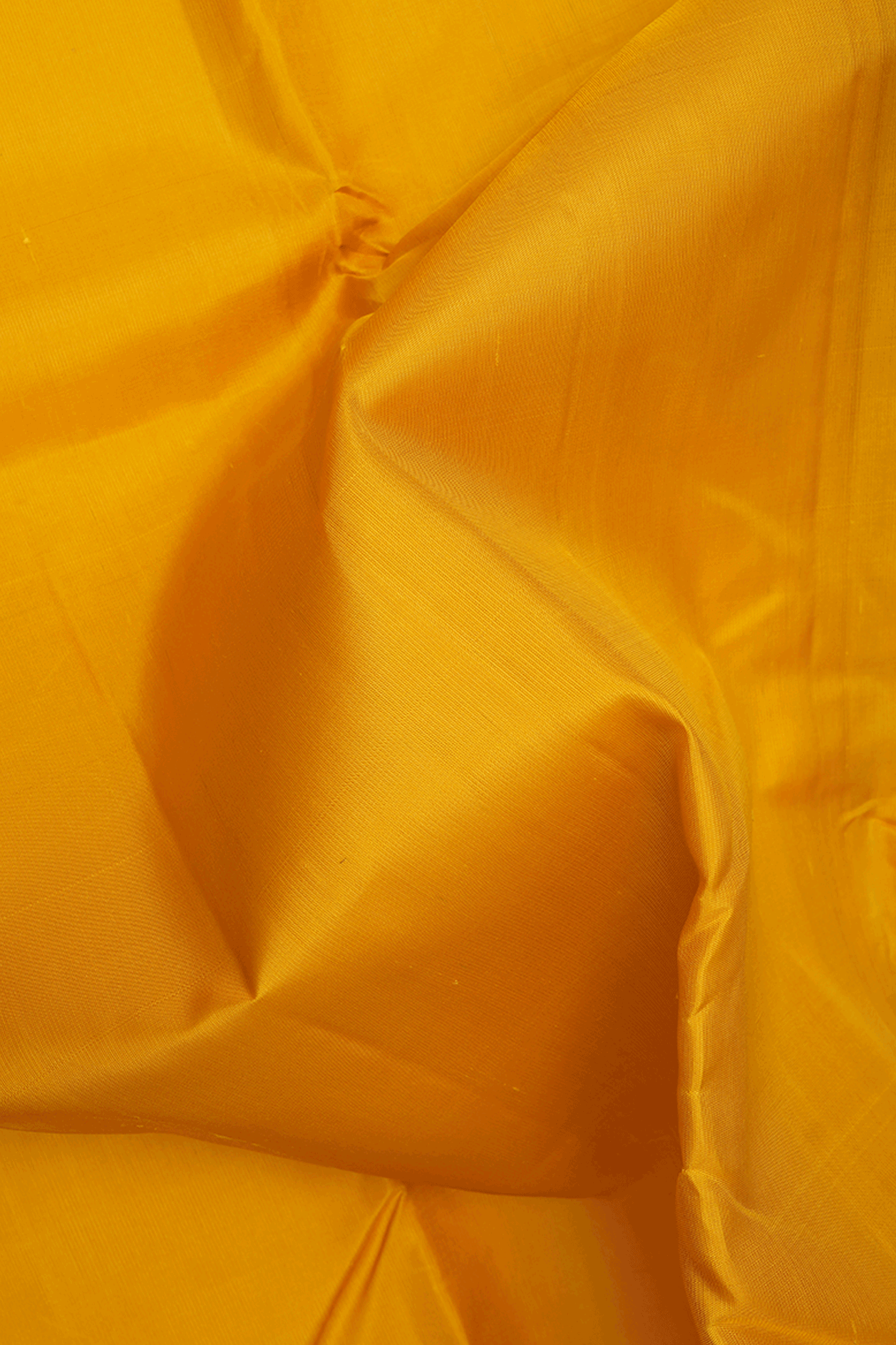 Contrast Korvai Border Honey Yellow Kanchipuram Silk Saree