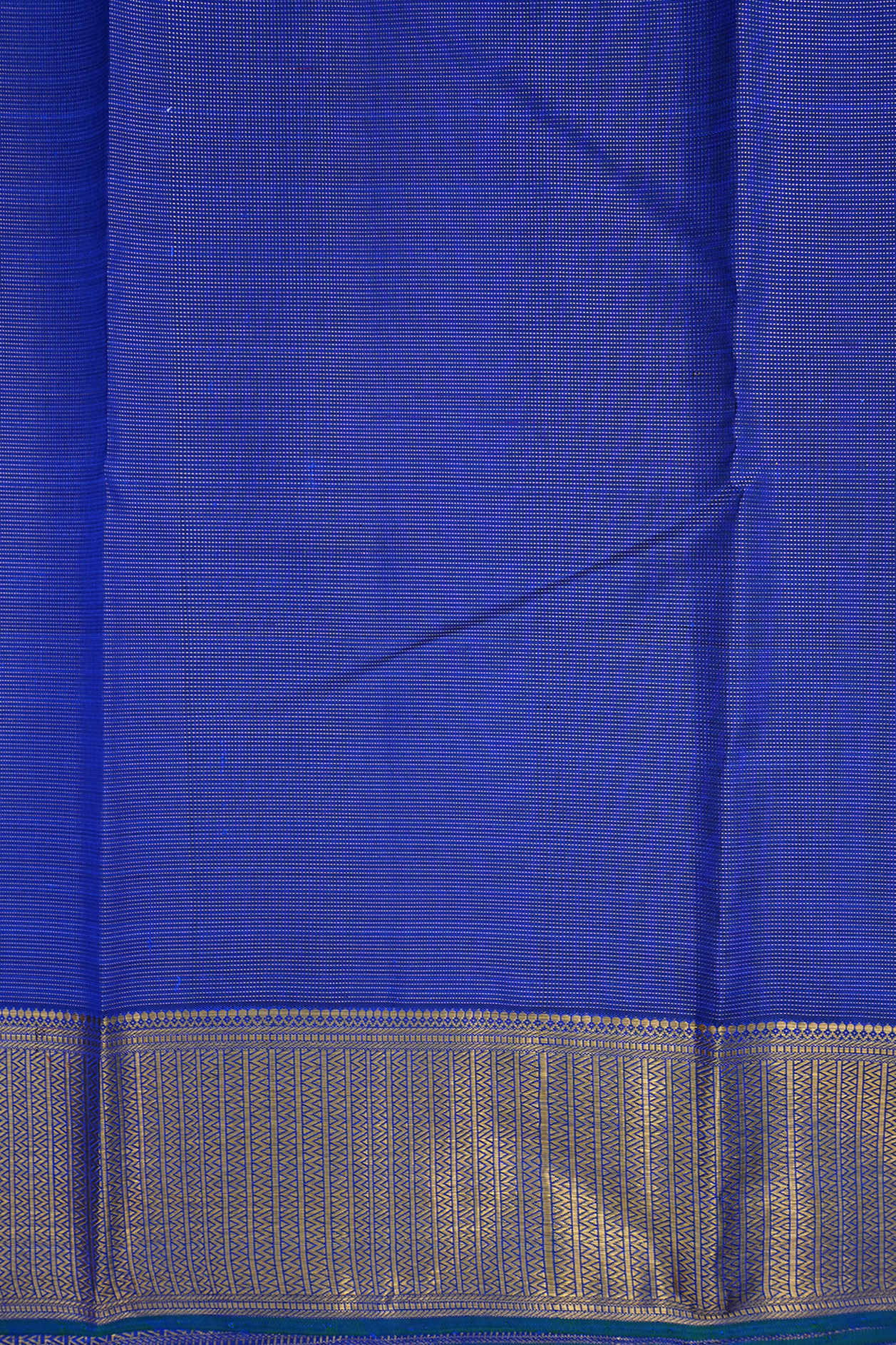 Stripes With Floral Buttas Royal Blue Kanchipuram Silk Saree