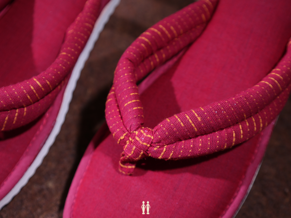 Plain Red Cotton Slippers