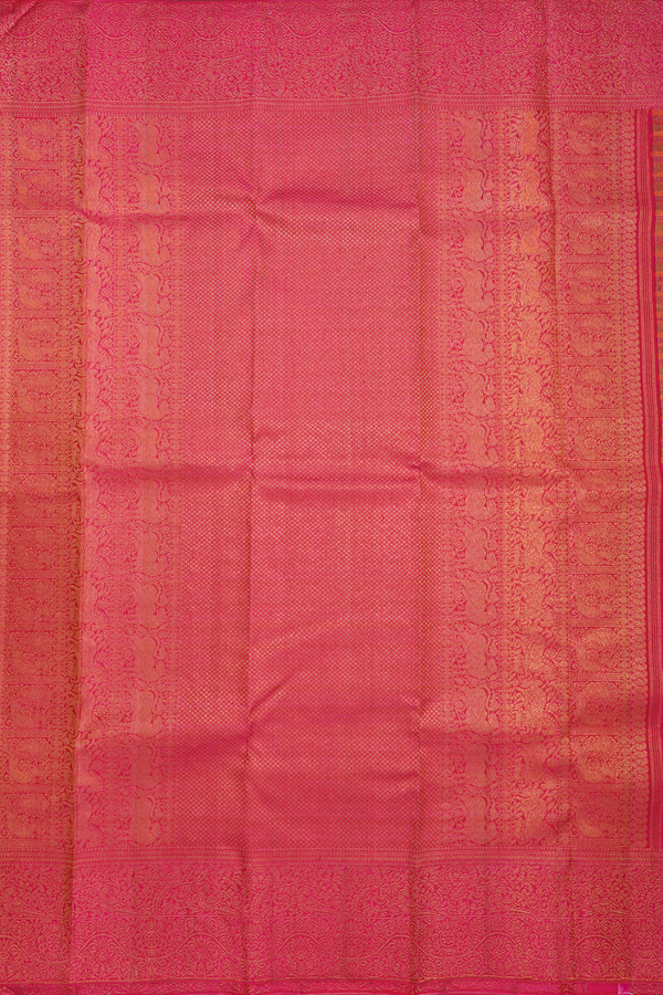 Brocade Zari Design Multicolor Kanchipuram Silk Saree