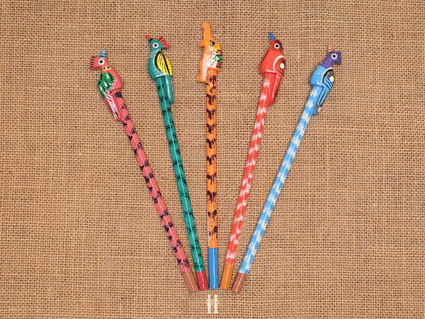 Wooden Pencil Set Of 5 For Kids