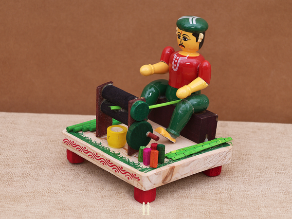 Wooden Handicraft Juice Seller For Showpiece