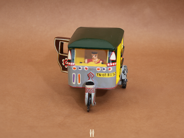 Wooden Handicraft Multicolor Miniature Auto