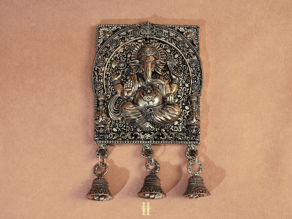 Brass Ganesha Idol For Wall Hanging