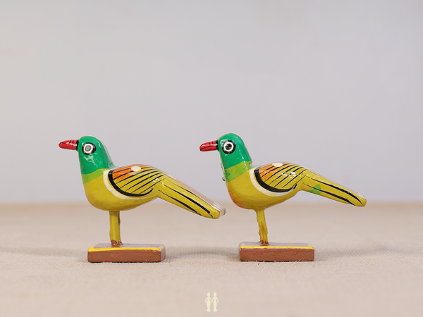 Wooden Birds Set Of 2 For Show Piece