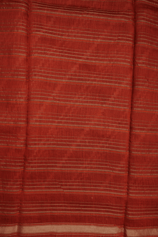 Allover Diagonal Design Berry Red Tussar Silk Saree