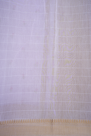 Floral Buttis Pastel Purple Chanderi Silk Cotton Saree