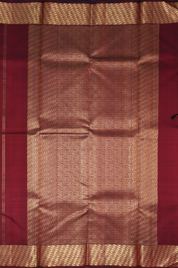 Floral Zari Buttis Royal Blue Kanchipuram Silk Saree