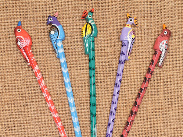 Wooden Pencil Set Of 5 For Kids