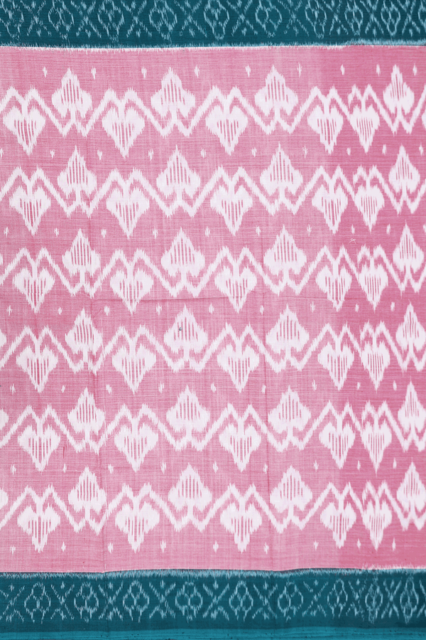 Pochampally Cotton Saree In Orchid Pink With Printed Design