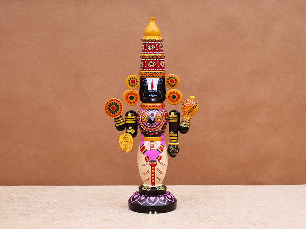 Wooden Handicraft Lord Venkateshwara For Showpiece