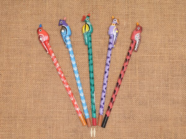 Wooden Pencil Set Of 5 For Kids