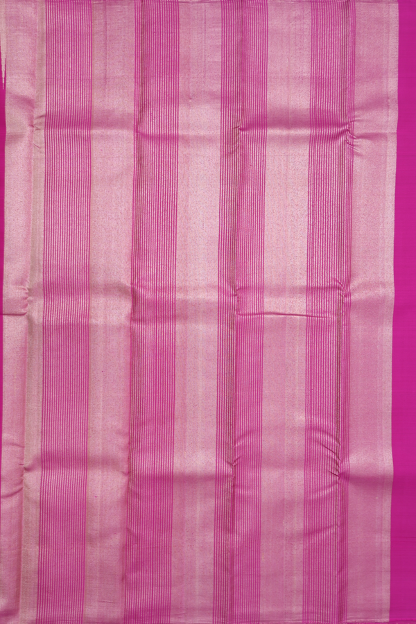 Kanchipuram Silk Saree In Purple With Malli Moggu Buttas