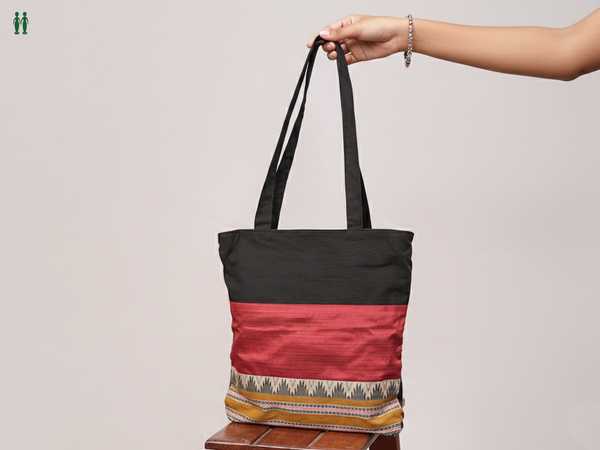 Threadwork Design Multicolor Cotton Hand Bag