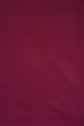 Allover Floral Design Dark Mulberry Pink Printed Silk Saree