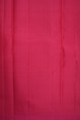 Stripes With Square Motifs Blush Red Kanchipuram Silk Saree