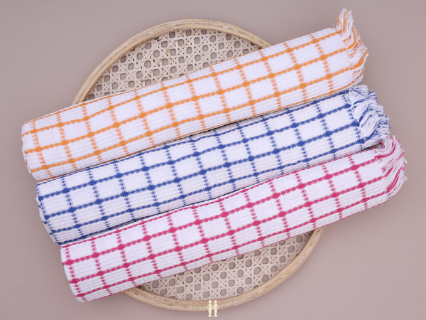 White Set Of 3 Cotton Towel