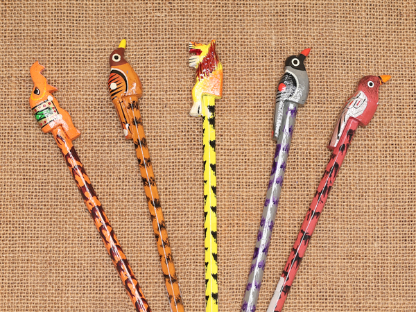 Wooden Pencil Set Of 5 For Kids