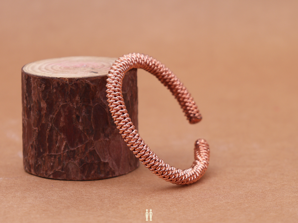 Copper Adjustable Kada For Kids