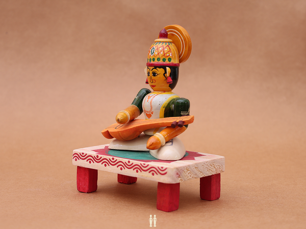 Wooden Handicraft Saraswati Devi For Showpiece