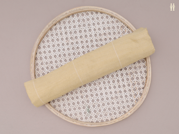 Stripes Design Yellow Linen Towel
