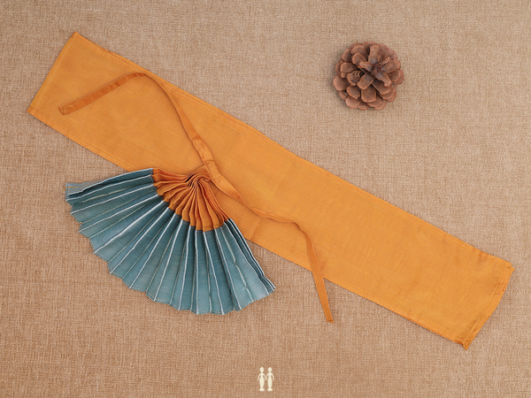 Zari Border Brown Silk Cotton Amman Pavadai Set