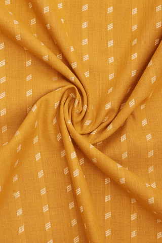 Chinese Collar Threadwork Buttis Golden Yellow Long Kurta