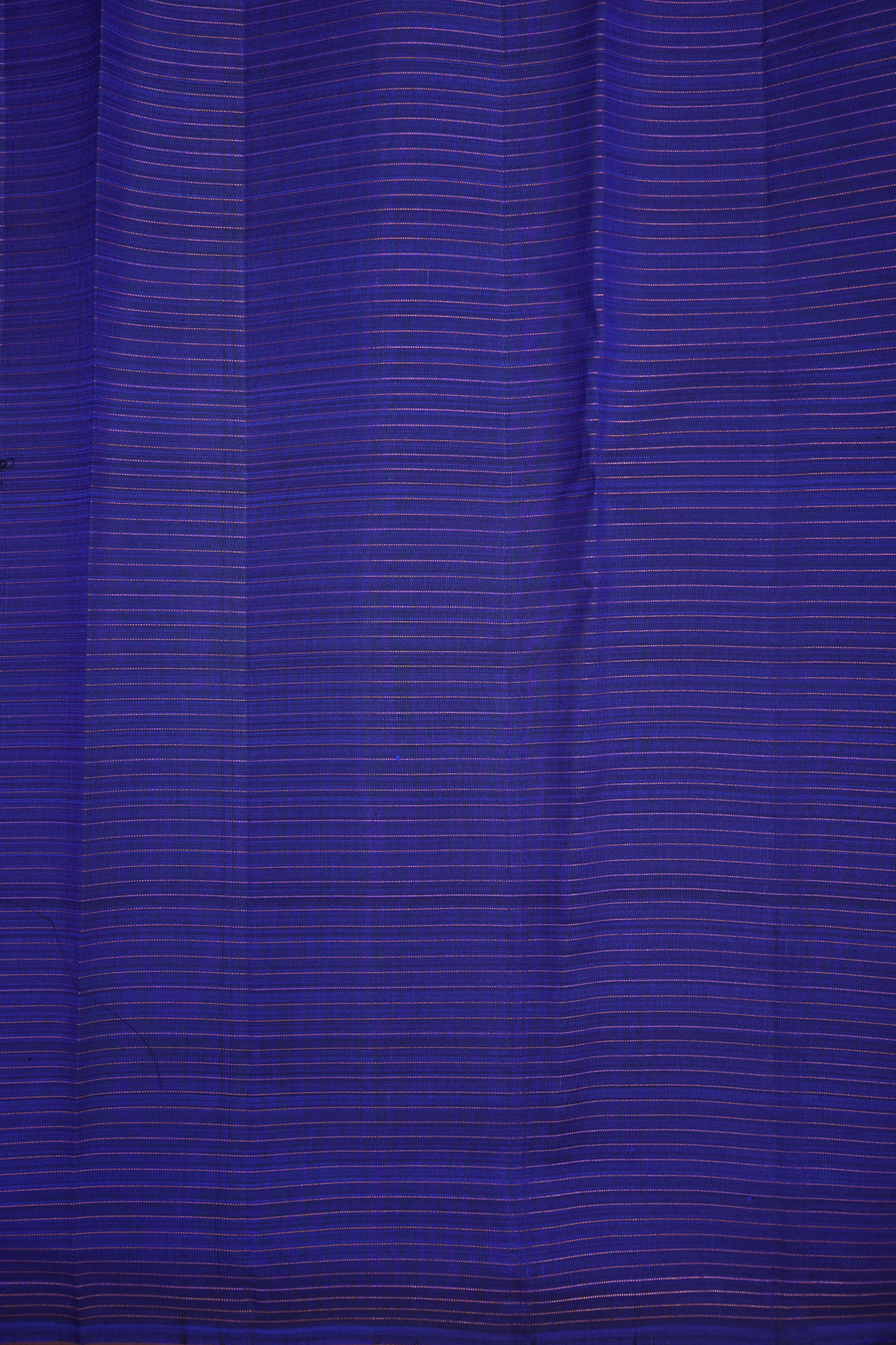 Stripes With Zari Buttas Navy Blue Kanchipuram Silk Saree