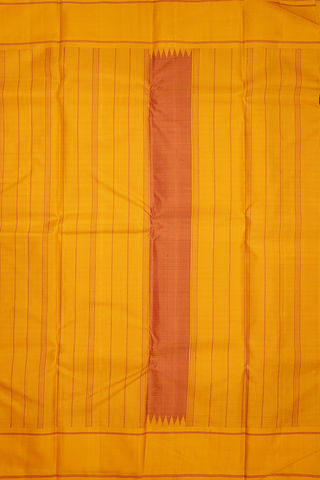 Allover Checks Design Red And Black Kanchipuram Silk Saree