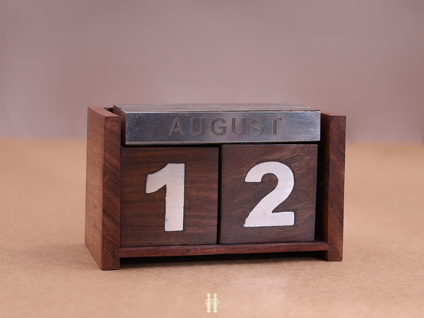 Wooden Calendar For Desk