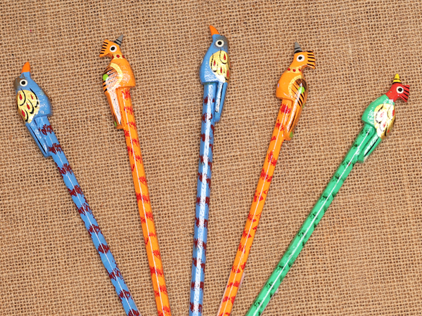 Wooden Pencil Set Of 5 For Kids