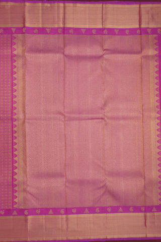 Rudraksh Zari Design Lotus Pink Kanchipuram Silk Saree