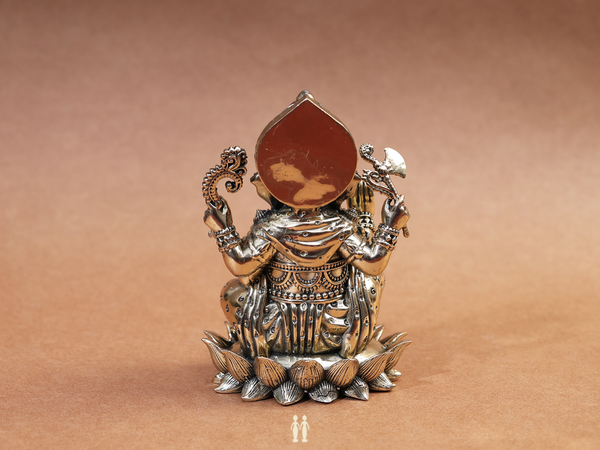 Brass Ganesha Idol For Pooja Set