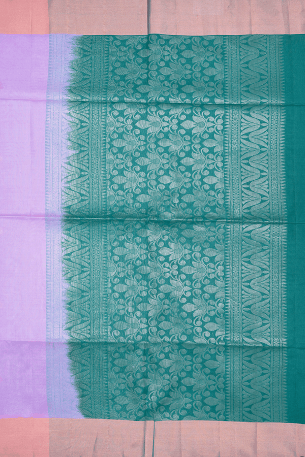 Floral Zari Motifs Mauve Purple Soft Silk Saree