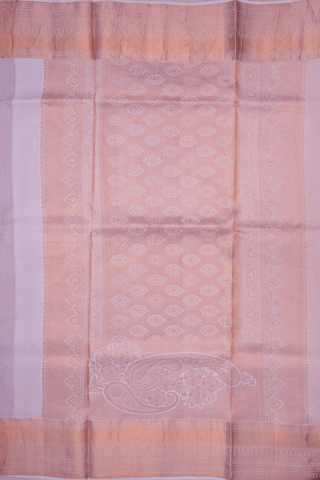Brocade Design Pale Pink Kanchipuram Silk Saree