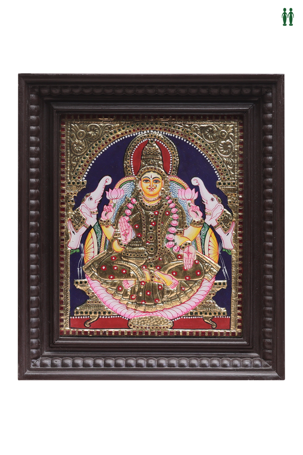 Goddess Gajalakshmi Tanjore Painting