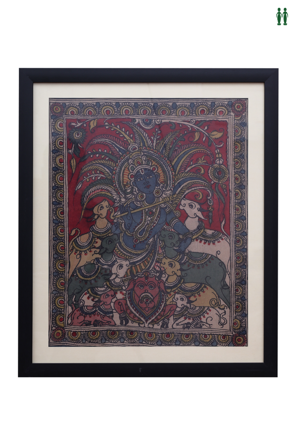 Lord Krishna Kalamkari Painting