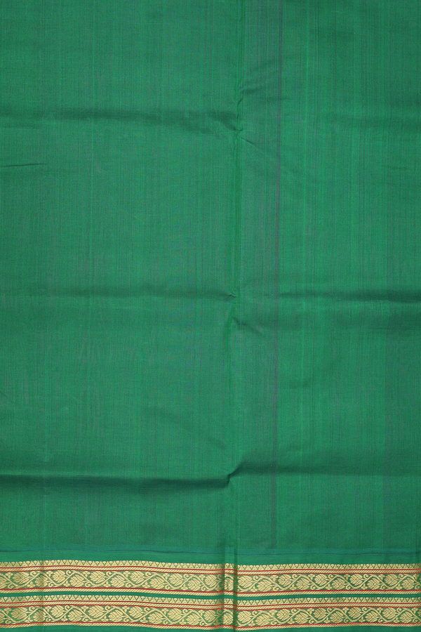 Traditional Silk Cotton Saree In Purple With Contrast Border
