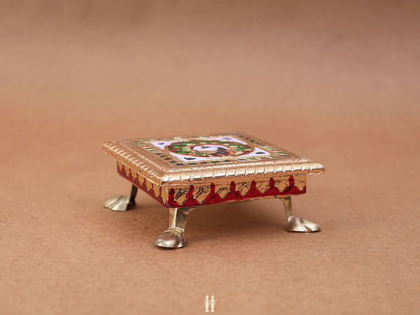 Peacock Design Pooja Stand